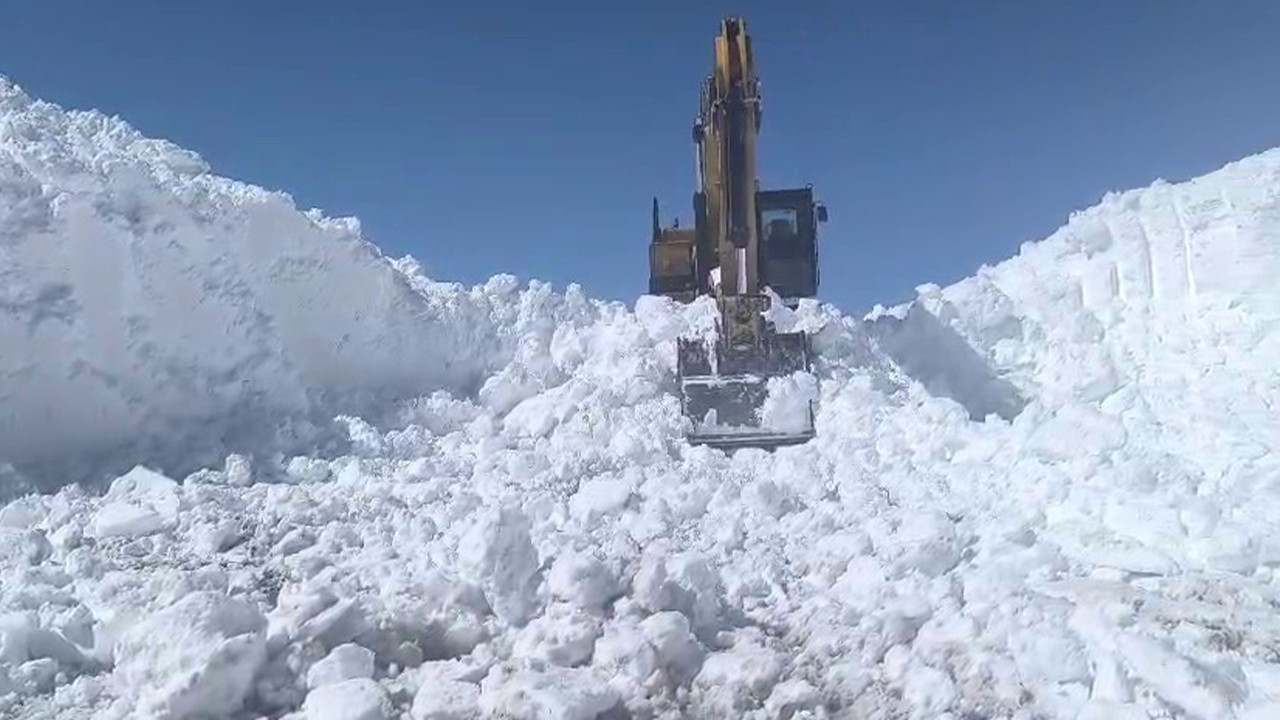 Erzurum’un Yüksek Kesimlerinde Bahar Döneminde Karla Mücadele