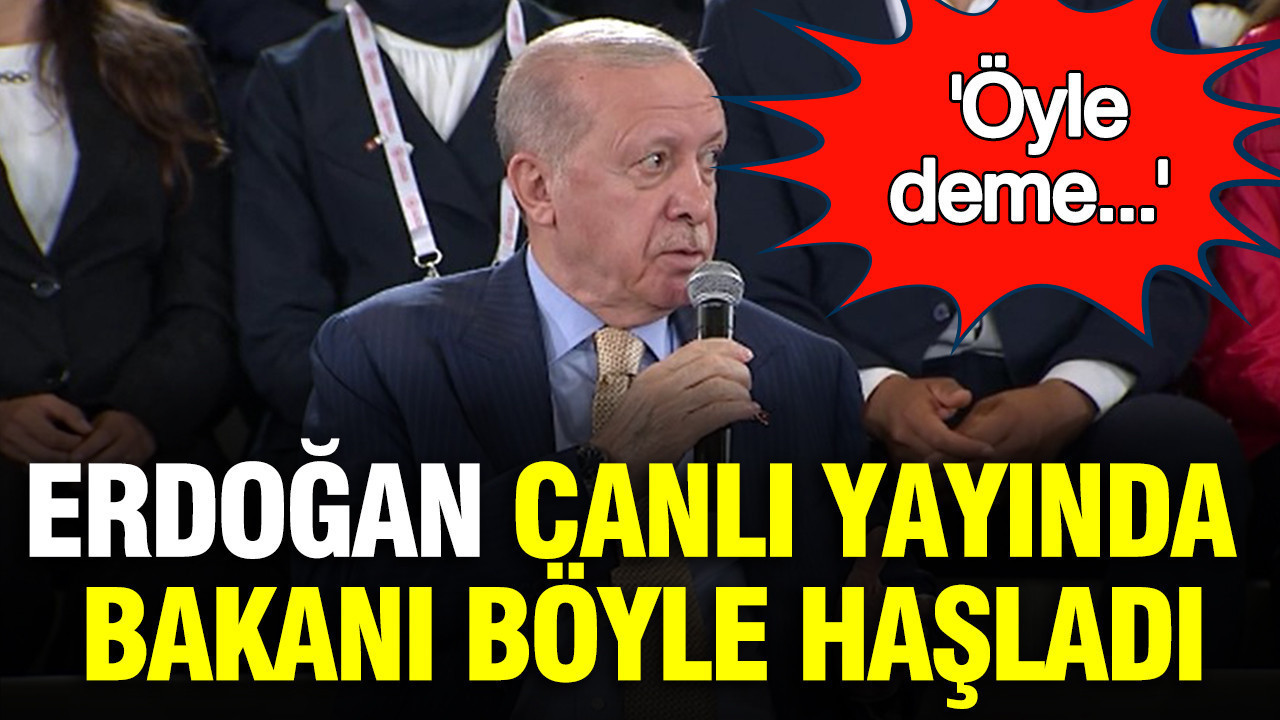 Erdoğan’dan Bakan Bak’a Canlı Yayında Cesur Mesaj