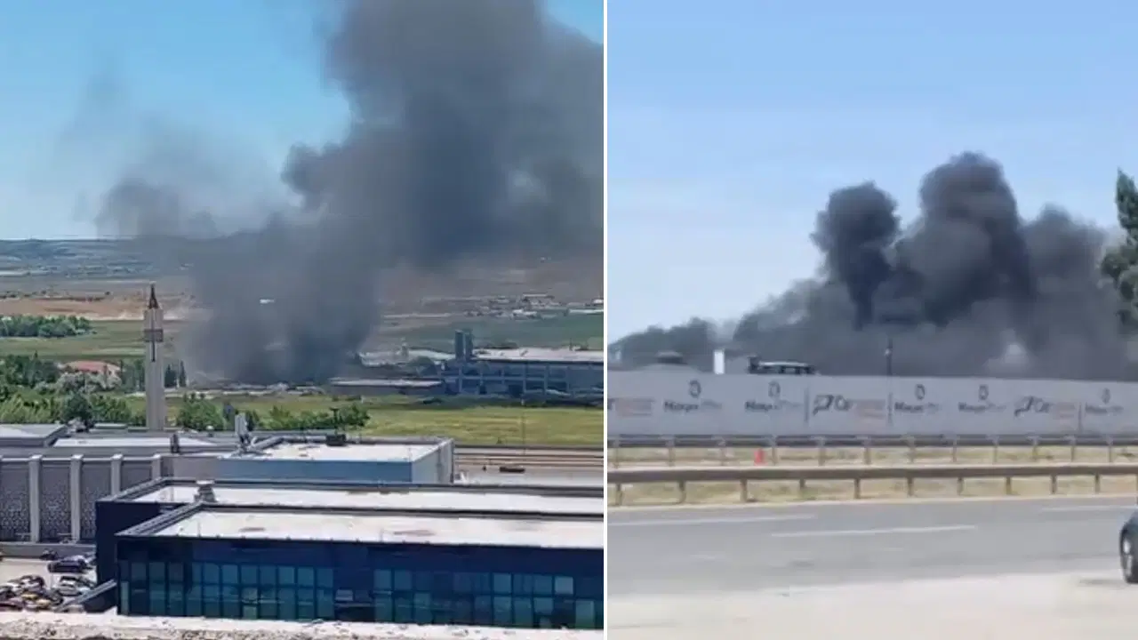 Ankara’da Alçı Fabrikasında Yangın Paniği: Bir Çalışan Mahsur Kaldı